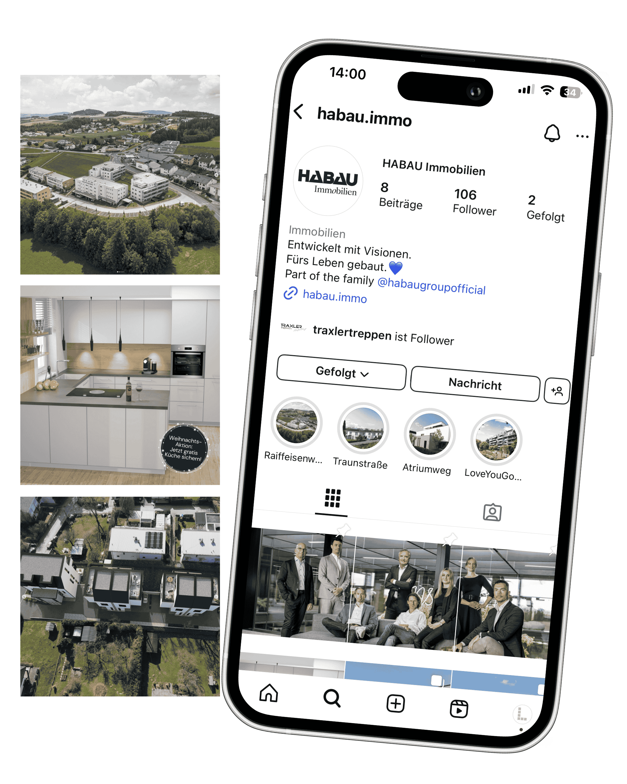 Habau Immobilien Social Media Marketing