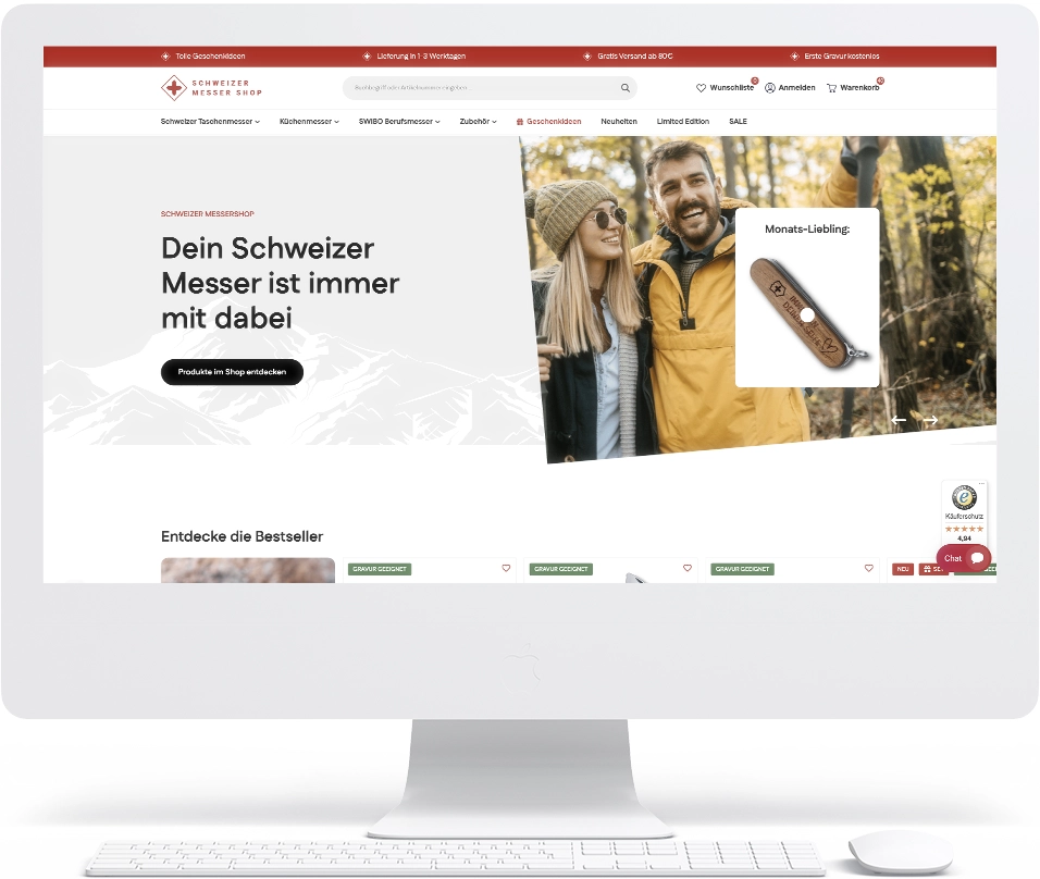 Online-Shop Schweizer Messer