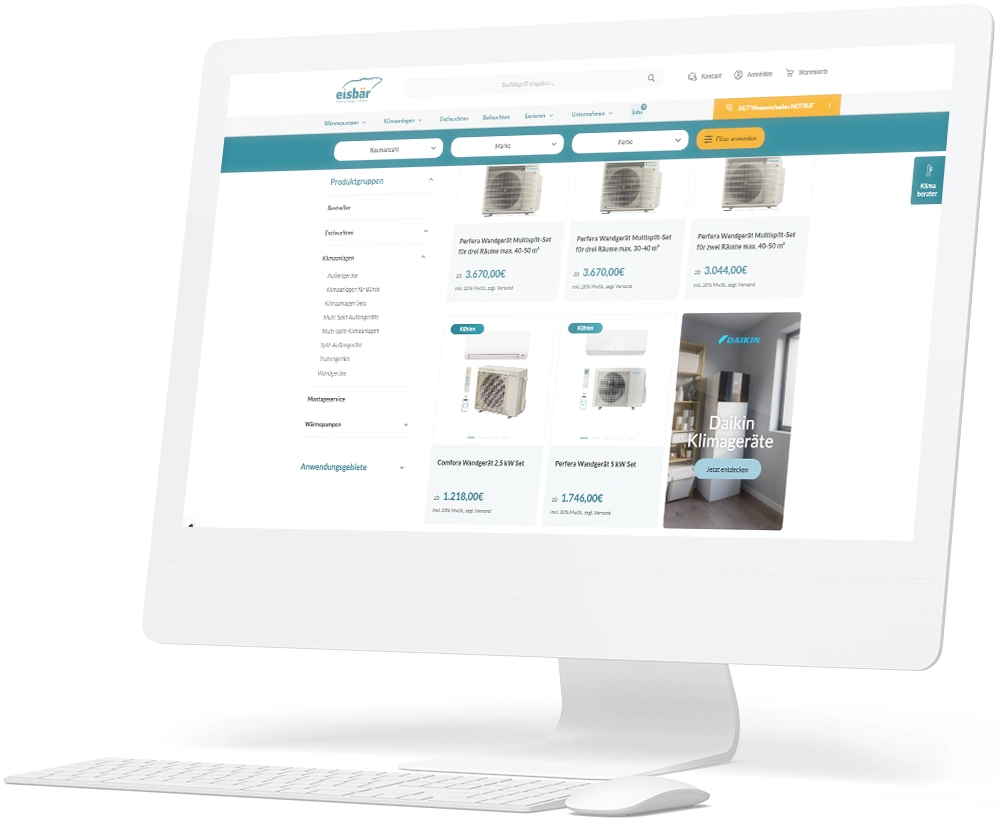 Webdesign und Online-Shop Entwicklung