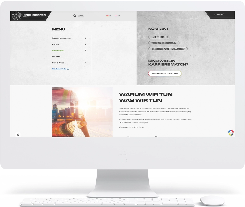 Website Relaunch Industrie