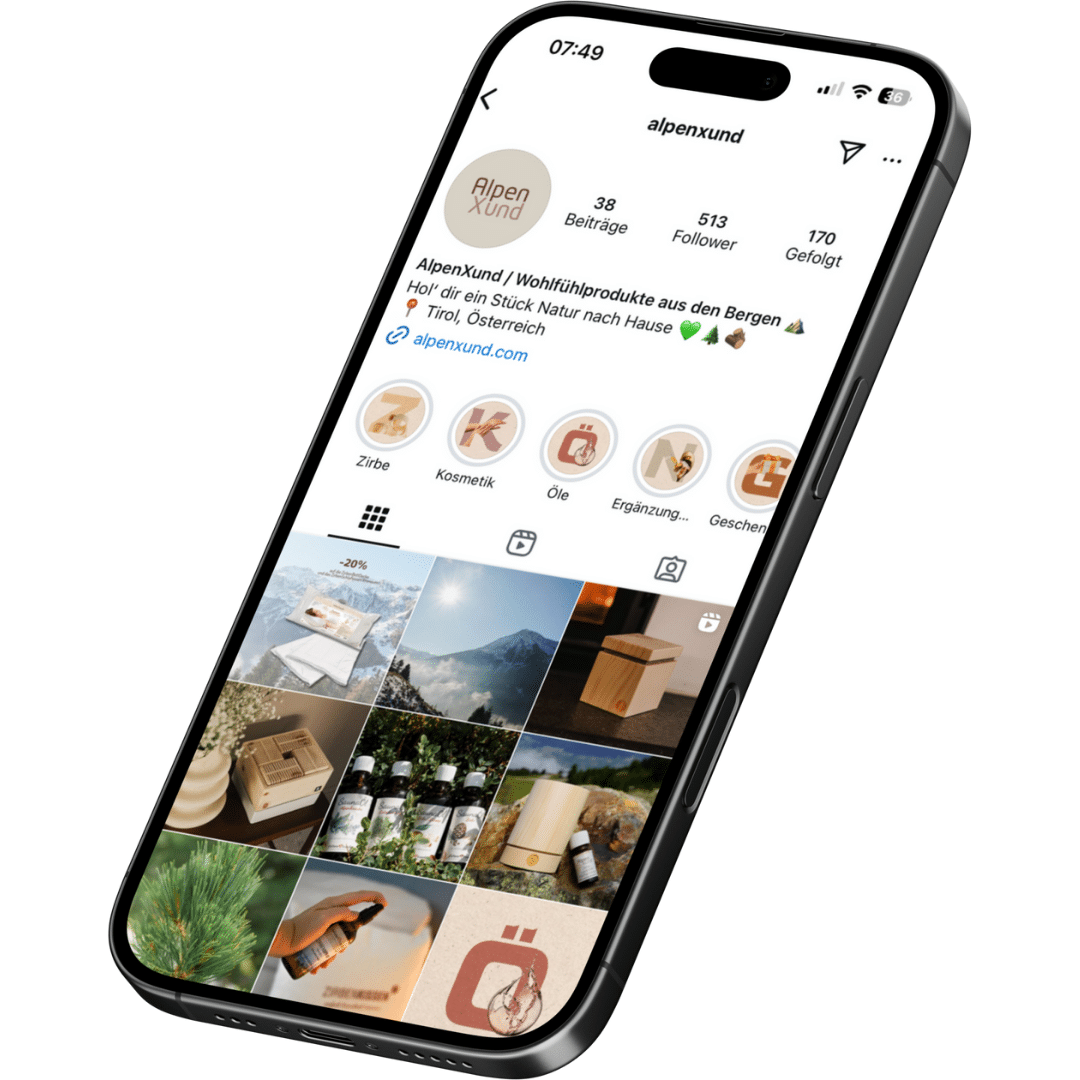 Instagram Mockup alpenxund