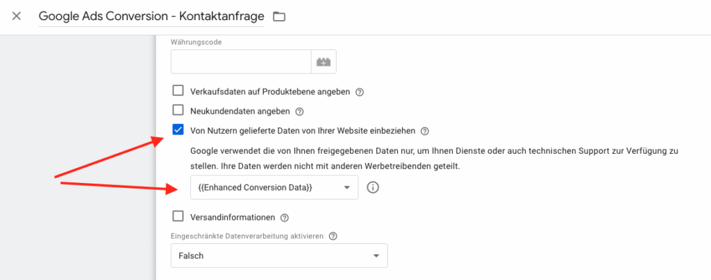 Google Ads Conversion Tag