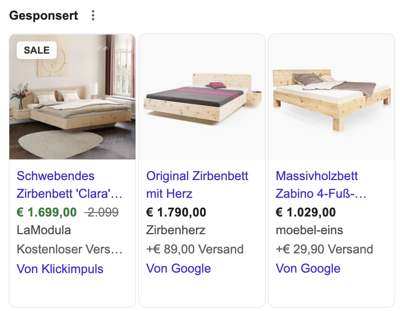 Google Ads Werbenetzwerke Google Shopping