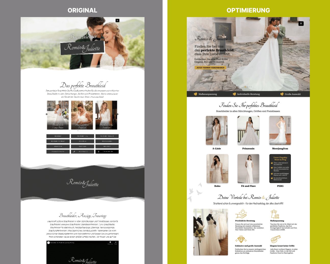 Mockup Landingpage Optimierung
