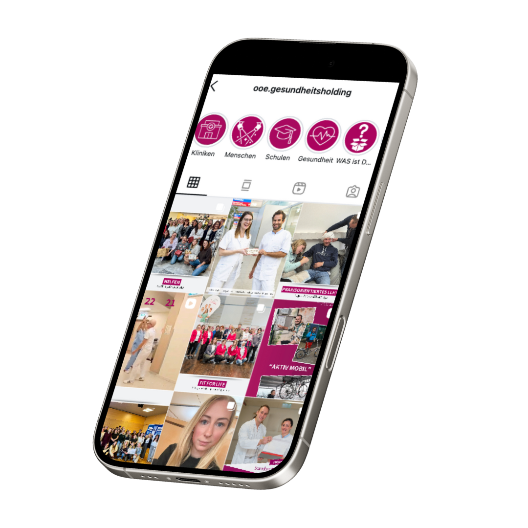 Mockup Instagram Ansicht mobile