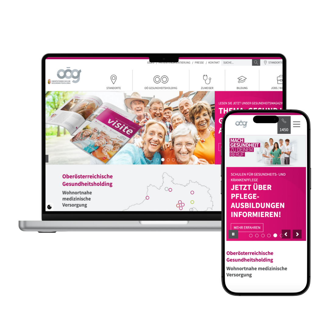 Mockup OÖ Gesundheitsholding 