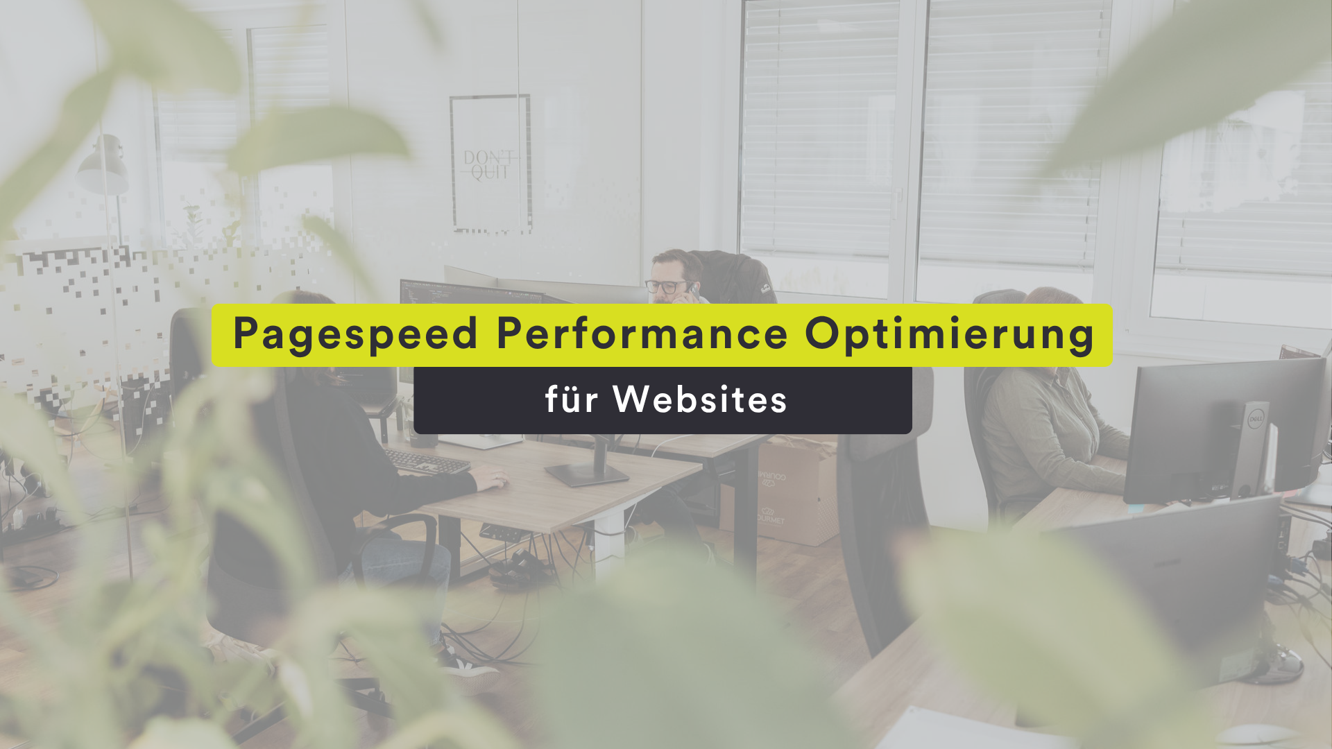 Pagespeed Performance Optimierung Website